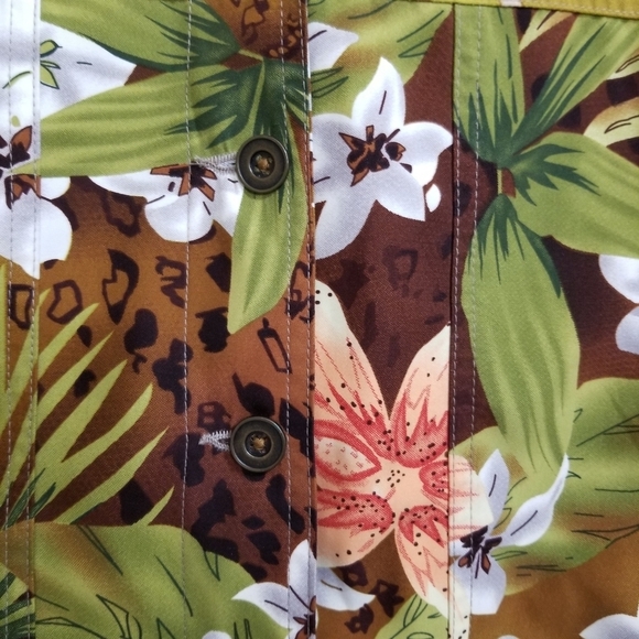 Alia Petite Size 14 Floral Jacket - Green, Brown, Orange - Picture 11 of 12